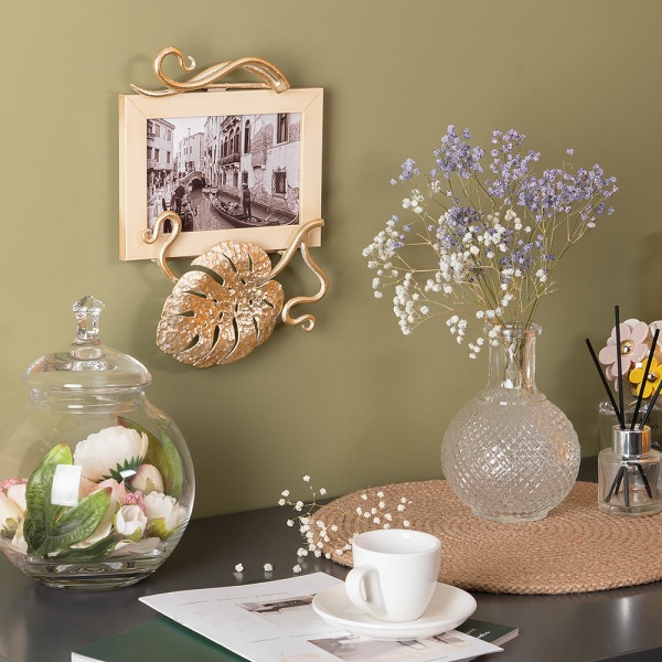 Фоторамка Monstera Deliciosa (Монстера) Айвори горизонтальная Фоторамка Monstera Deliciosa (Монстера) Айвори горизонтальная