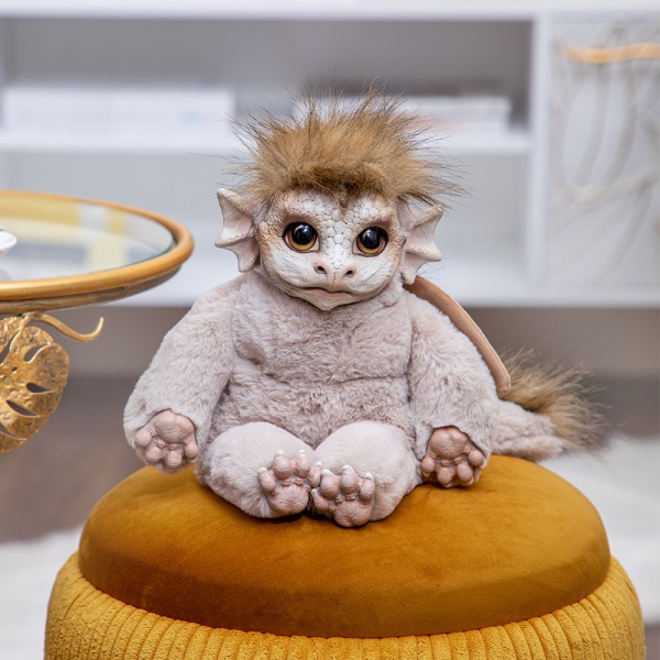 Игрушка мягкая Дракон Бэби Мистик Светло-коричневый Игрушка мягкая Дракон Бэби Мистик Светло-коричневый